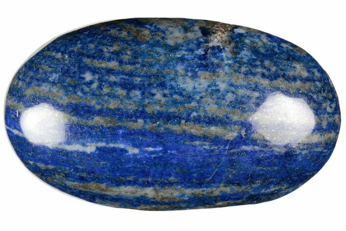 Polished Lapis Lazuli Palm Stone - Pakistan #187673